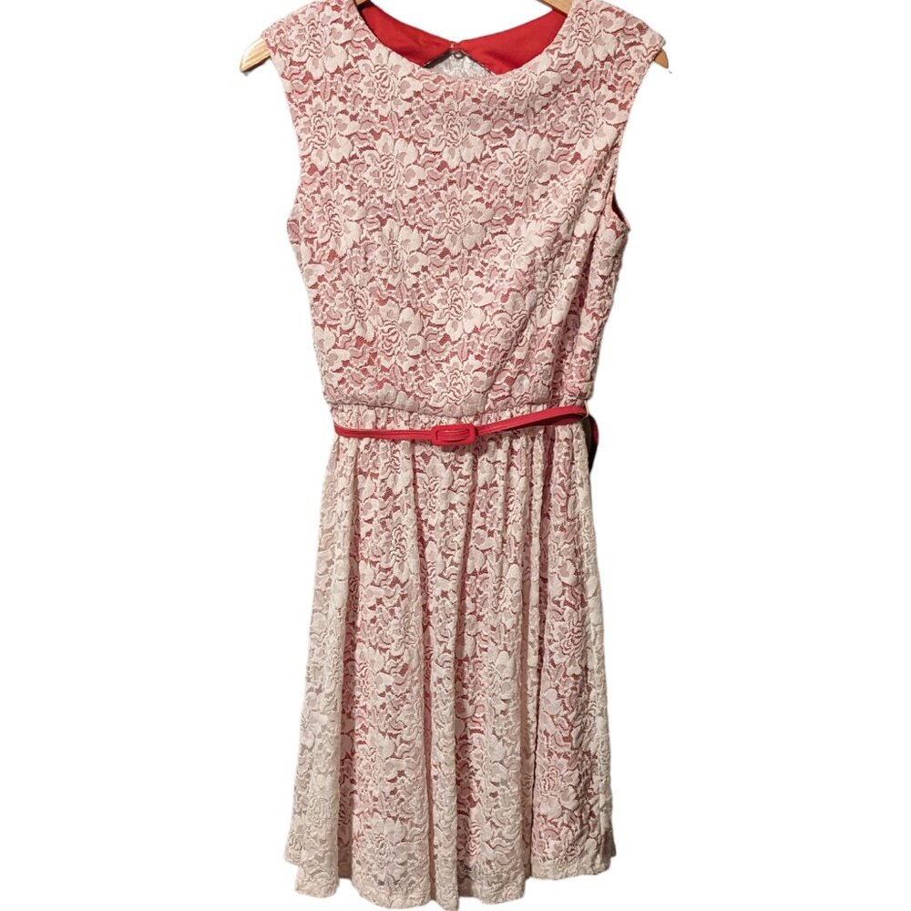 Maggy London Midi Flare Lace Dress